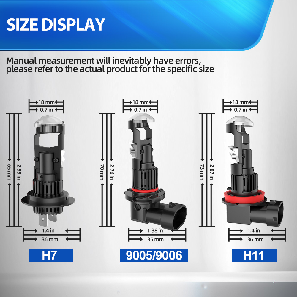 H7 9005/HB3 9006/HB4 H11 led P - Universal Motorcycle Led Headlight Projector review and price