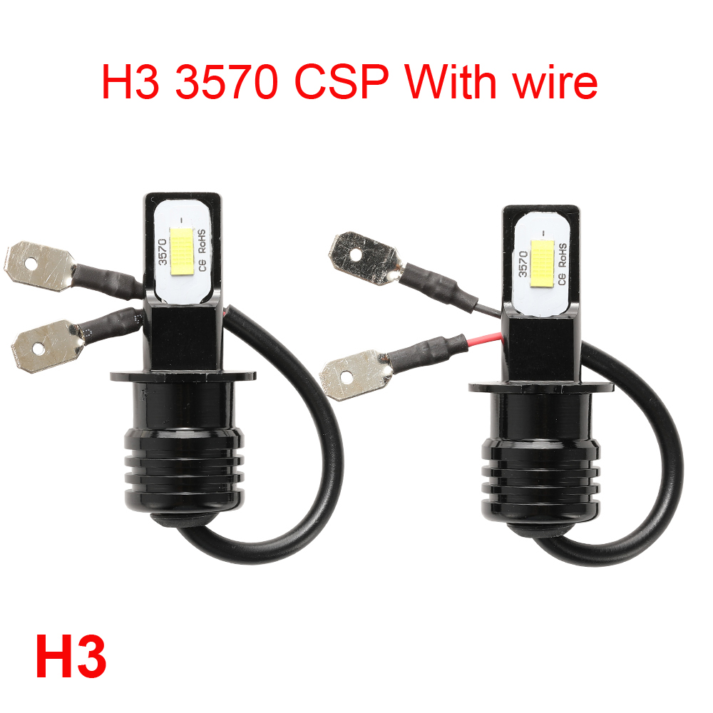 2Pcs Led H1 H3 H4 H7 HB4 HB3 9 - Universal Motorcycle Led Headlight Projector review and price