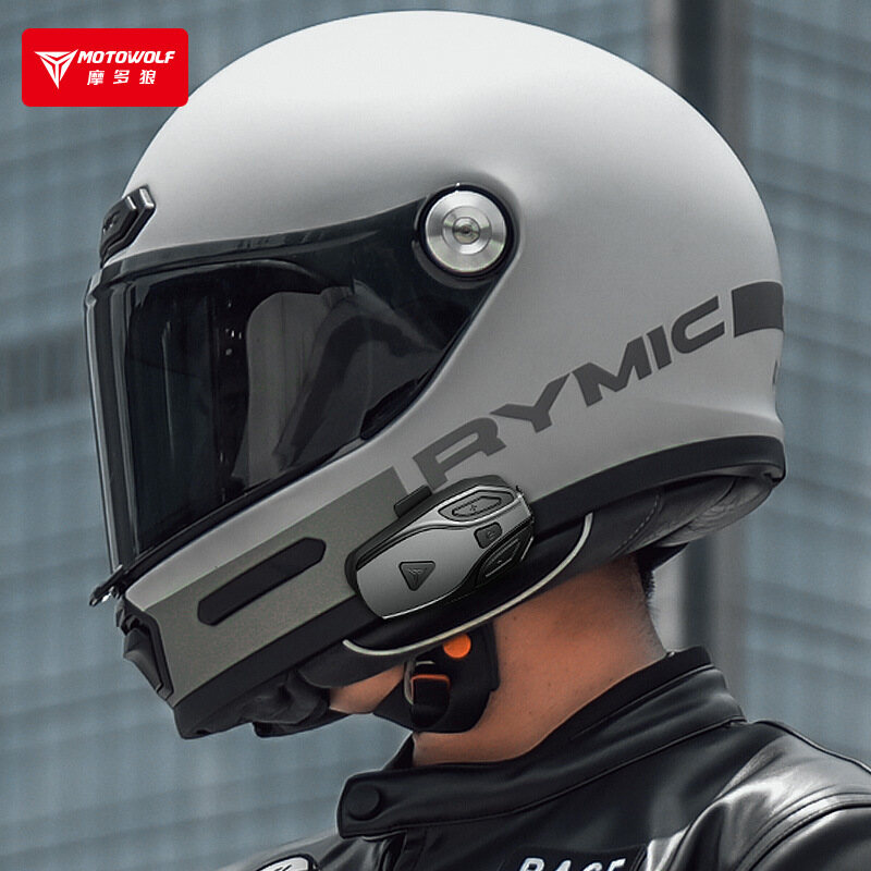 MOTOWOLF Motorcycle Helmet Blu - Full Face Motorcycle Helmet With Bluetooth review and price
